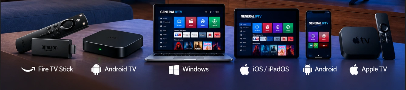 appareils compatibles general iptv